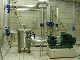 TiBel Spa fábrica de tintura – Sala de bombas de oxigenación  – GRUPO CALZEDONIA , Verona